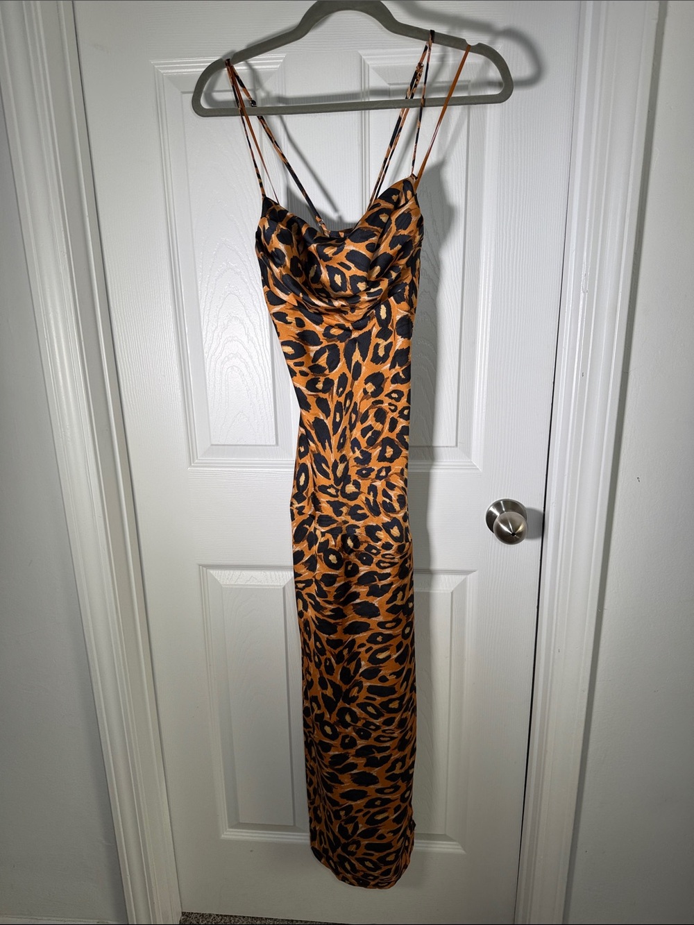 Lush Spaghetti Strapped Cheetah/Leopard Print Dress